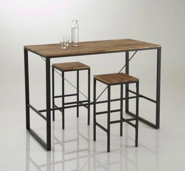 میز چوب فلز